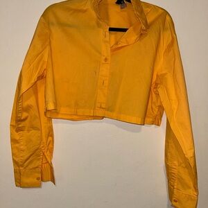 Divided. H&M size XS. Orange. Cropped shirt.